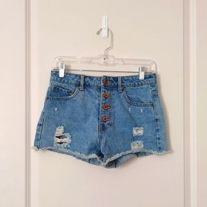 High Waisted Jean Shorts